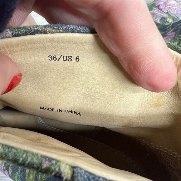 Rag & Bone Floral Newbury Ankle Booties Heel Boots Floral Womens Size 6 36 Roses - Picture 11 of 15